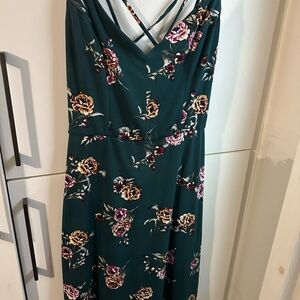 Nine Britton Floral Maxi Dress in Teal and Purple